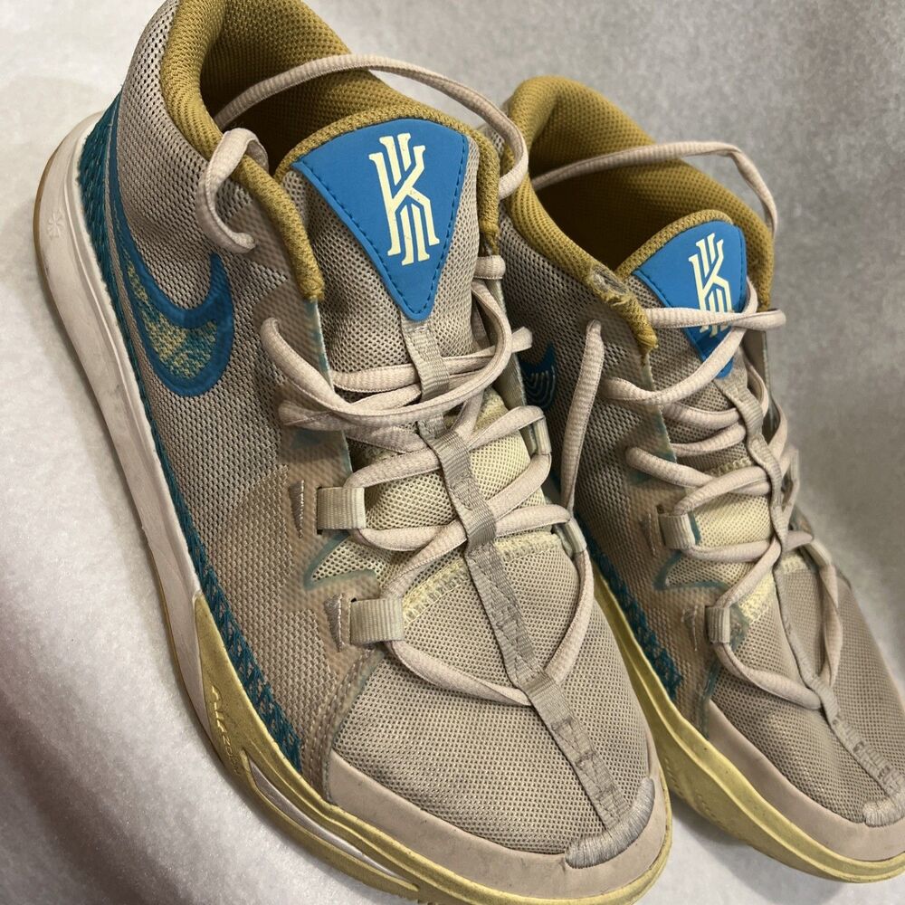 Nike Kyrie Flytrap VI DM1125 100 Sand Blue Basketball Sneakers Shoes men size 9